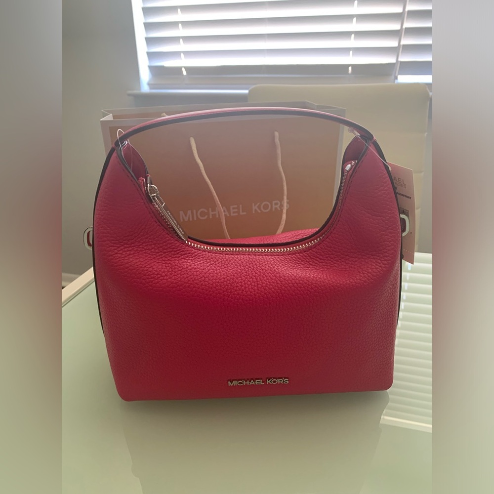 Michael Kors Red Leather Women's Bag
